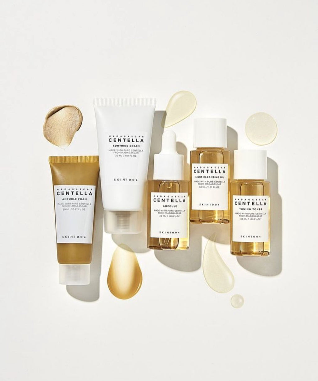 Kit voyage Centella Asiatica 5 produits format mini K-beauty cosmétique coréenne