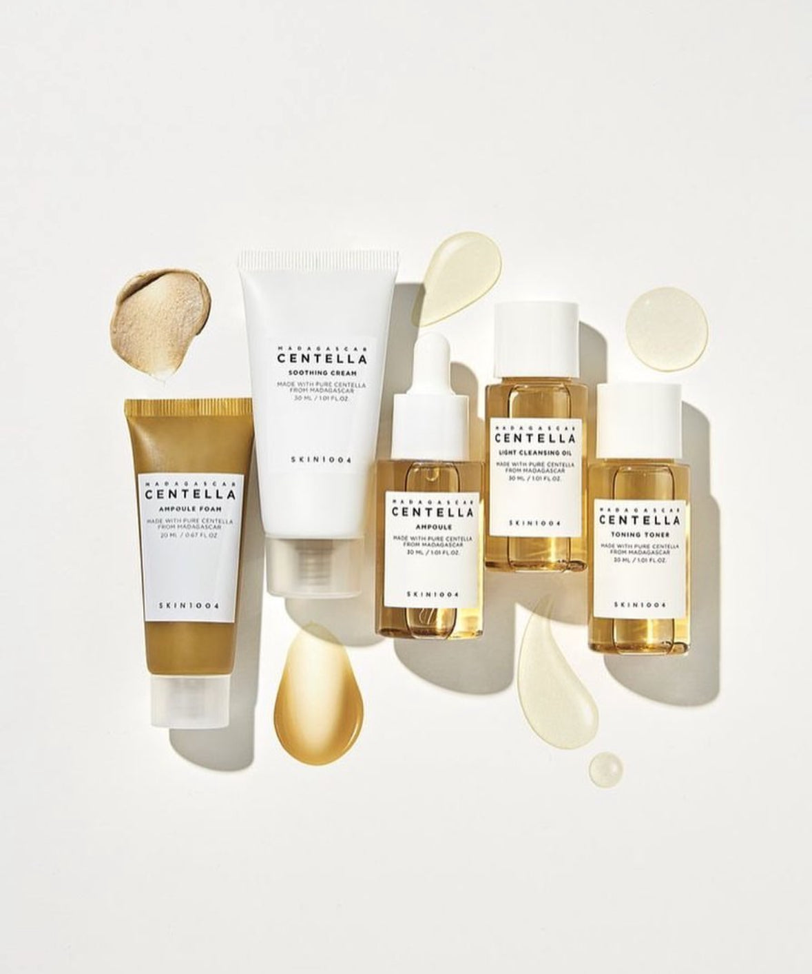 Kit voyage Centella Asiatica 5 produits format mini K-beauty cosmétique coréenne